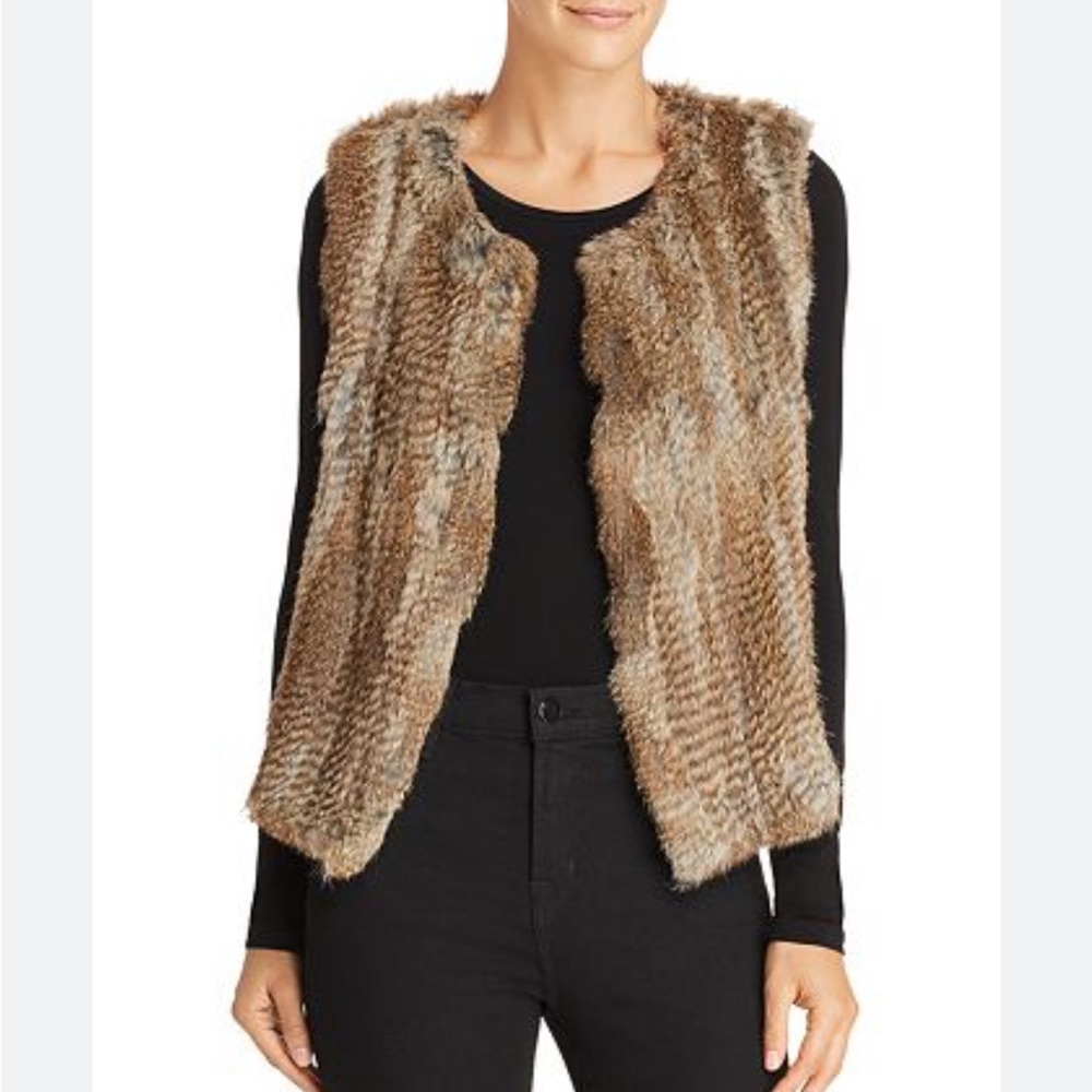 Bloomingdales 525 America Luxe Fur Vest Size Small / Medium